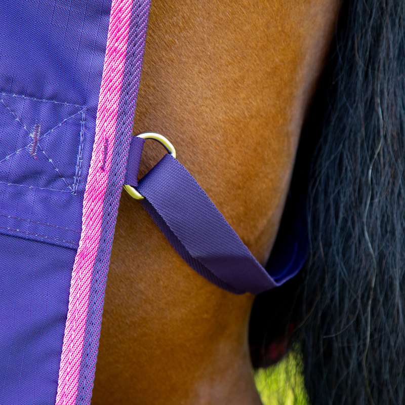 Shires Tempest Original Lite Turnout Rug - Pink Tie Dye-3